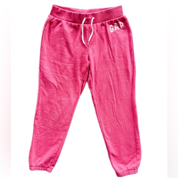 Gap  Girls Pink Logo Joggers Sweatpants Size 8 - Picture 4 of 8